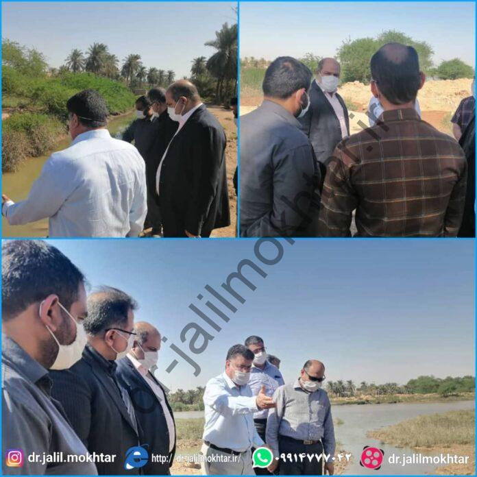 بازدیداز خط انتقال آب غدیر از تصفیه خانه ثامن الائمه (ع) به تصفیه خانه شهید کشتکار